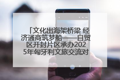 文化出海架桥梁 经济通商筑梦船——自贸区开封片区承办2025年匈牙利文旅交流对接活动专场