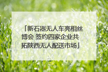 新石器无人车亮相丝博会 签约四家企业共拓陕西无人配送市场