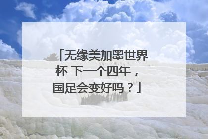 无缘美加墨世界杯 下一个四年，国足会变好吗？