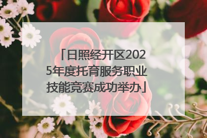 日照经开区2025年度托育服务职业技能竞赛成功举办