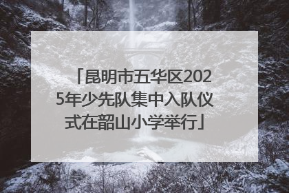 昆明市五华区2025年少先队集中入队仪式在韶山小学举行
