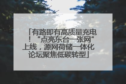 有路即有高质量充电！“点亮东台一张网”上线，源网荷储一体化论坛聚焦低碳转型
