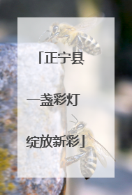 正宁县 一盏彩灯 绽放新彩