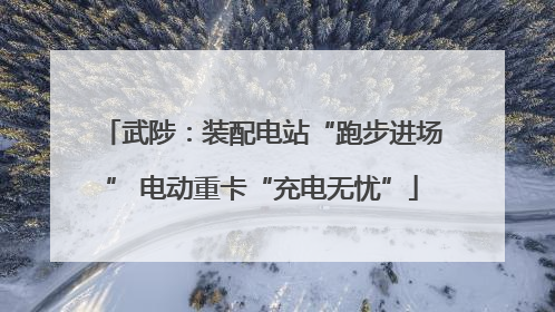 武陟：装配电站“跑步进场” 电动重卡“充电无忧”