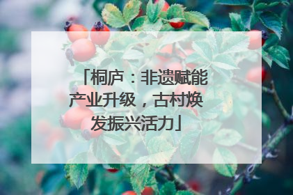 桐庐：非遗赋能产业升级，古村焕发振兴活力