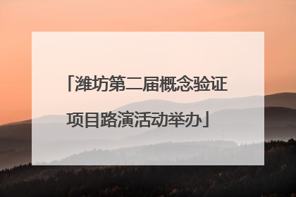 潍坊第二届概念验证项目路演活动举办