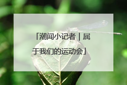 潮闻小记者｜属于我们的运动会