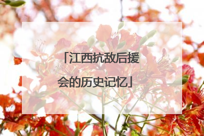 江西抗敌后援会的历史记忆