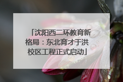 沈阳西二环教育新格局：东北育才于洪校区工程正式启动