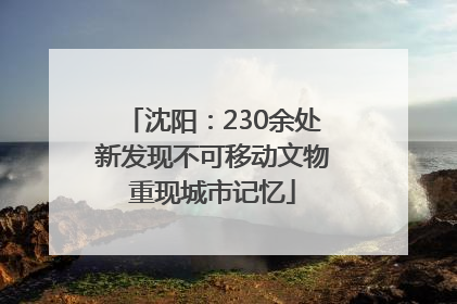 沈阳：230余处新发现不可移动文物重现城市记忆