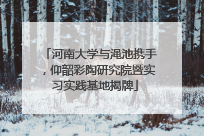 河南大学与渑池携手，仰韶彩陶研究院暨实习实践基地揭牌