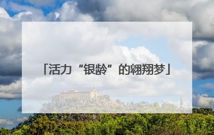活力“银龄”的翱翔梦