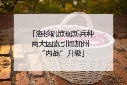 洛杉矶惊现新兵种 两大因素引爆加州“内战”升级