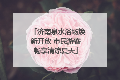 济南泉水浴场焕新开放 市民游客畅享清凉夏天