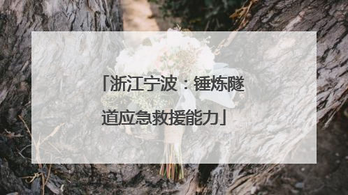 浙江宁波：锤炼隧道应急救援能力