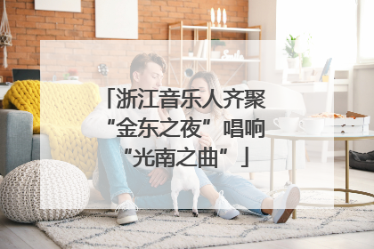 浙江音乐人齐聚“金东之夜”唱响“光南之曲”
