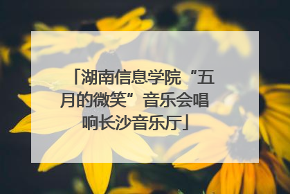 湖南信息学院“五月的微笑”音乐会唱响长沙音乐厅