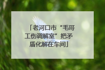 老河口市“毛哥工伤调解室”把矛盾化解在车间