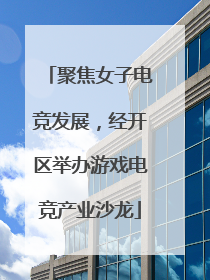 聚焦女子电竞发展，经开区举办游戏电竞产业沙龙