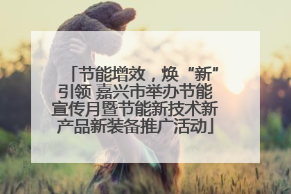 节能增效，焕“新”引领 嘉兴市举办节能宣传月暨节能新技术新产品新装备推广活动