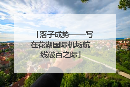 落子成势——写在花湖国际机场航线破百之际