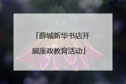 薛城新华书店开展廉政教育活动