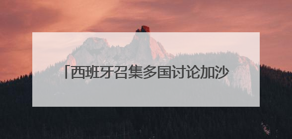 西班牙召集多国讨论加沙局势 呼吁制裁以色列