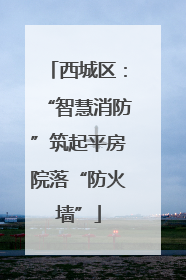 西城区：“智慧消防”筑起平房院落“防火墙”