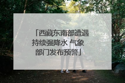 西藏东南部遭遇持续强降水 气象部门发布预警