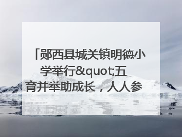 郧西县城关镇明德小学举行"五育并举助成长，人人参与逐梦行"庆六一活动