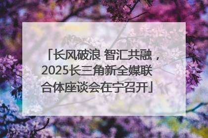 长风破浪 智汇共融，2025长三角新全媒联合体座谈会在宁召开