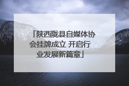陕西陇县自媒体协会挂牌成立 开启行业发展新篇章