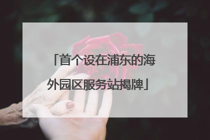 首个设在浦东的海外园区服务站揭牌