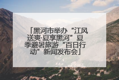 黑河市举办“江风送爽·夏享黑河”夏季避暑旅游“百日行动”新闻发布会