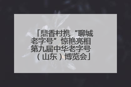 鼎香村携“聊城老字号”惊艳亮相第九届中华老字号（山东）博览会