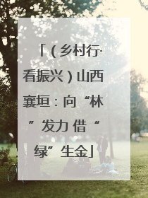 （乡村行·看振兴）山西襄垣：向“林”发力 借“绿”生金