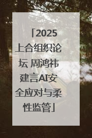 2025上合组织论坛 周鸿祎建言AI安全应对与柔性监管