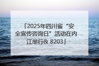 2025年四川省“安全宣传咨询日”活动在内江举行& 8203