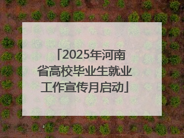 2025年河南省高校毕业生就业工作宣传月启动