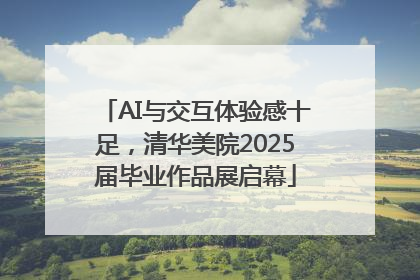 AI与交互体验感十足，清华美院2025届毕业作品展启幕