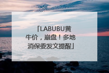 LABUBU黄牛价，崩盘！多地消保委发文提醒
